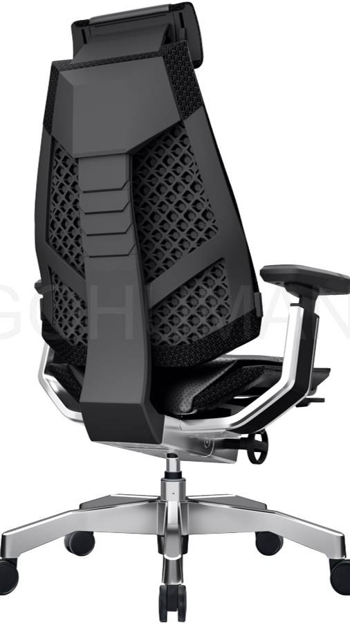 GENIDIA Lux Leather кожаное высоко эргономичное кресло  5D ARM