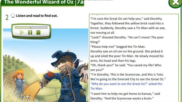 Excel 6 module 7 p78 ex 2 The Wonderful Wizard of Oz text ver