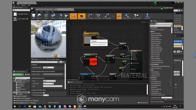 UE4 Создание псевдо-отражения в окне из текстуры без прозрачности  Урок