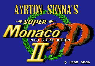 Ayrton Senna's Super Monaco GP II | intro sega mega drive (genesis).