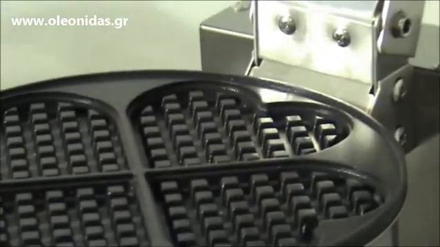 Βαφλιέρα Στρογγυλή Πλάκα 4 Καρδιές  Commercial Waffle Maker for 4 Hearts Waffles