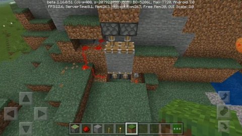 Механизм для бункера в горе Майнкрафт ?