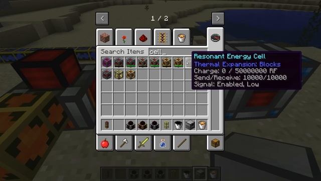 Minecraft Thermal Expansion 3 - Getting & Using Redstone Flux | Dynamo | Energy Cell | TE3