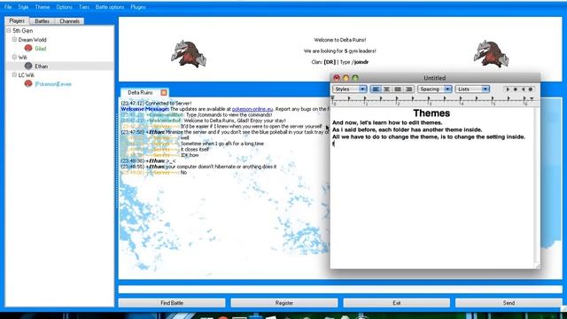 PO Simulator Tutorial on Themes