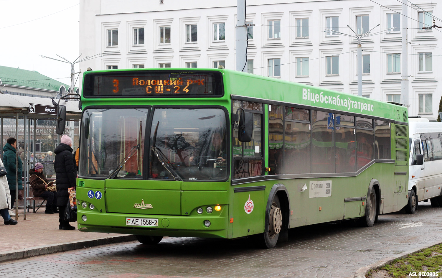 Автобус Витебска МАЗ 103.465 АЕ 1558-2 Маршрут №238 Лосвидо, Турбаза - АВ Витебск