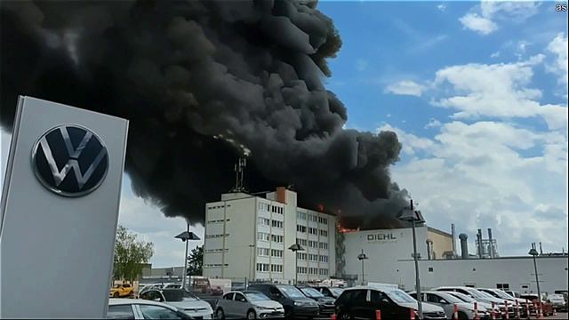 В Берлине горит металлургический завод компании Diehl