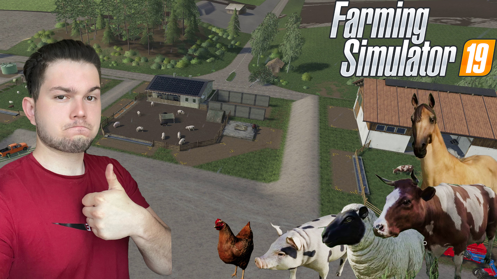 КОРОВЫ, ОВЦЫ, СВИНЬИ, ЛОШАДИ И КУРЫ  ► Farming Simulator 19