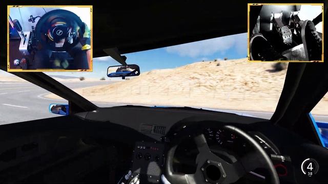 Skyline R32 WDT Street Drift - Black Cat Country - Assetto Corsa Drift Mods - Steering Wheel