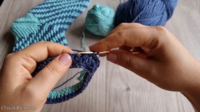 Двусторонний Жаккард Крючком по кругу