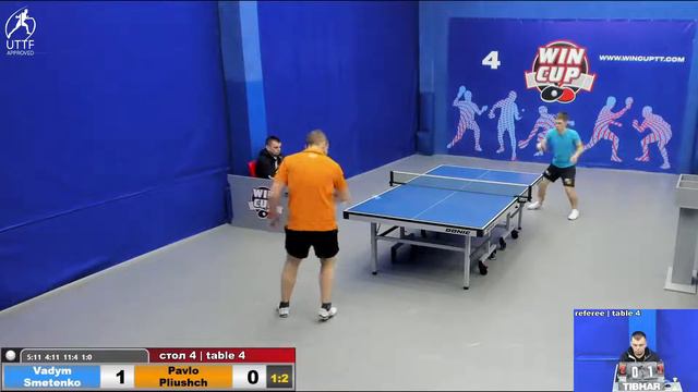 12:00 Сметенко Вадим 3-2 Плющ Павелстол 4  ЮГ-1  31.03.22