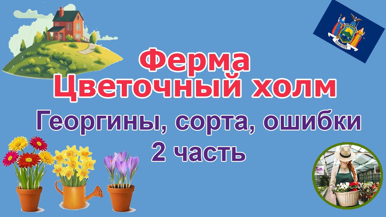 Ферма Цветочный Холм. Мечты о георгинах. 2-я часть. 3-я серия.