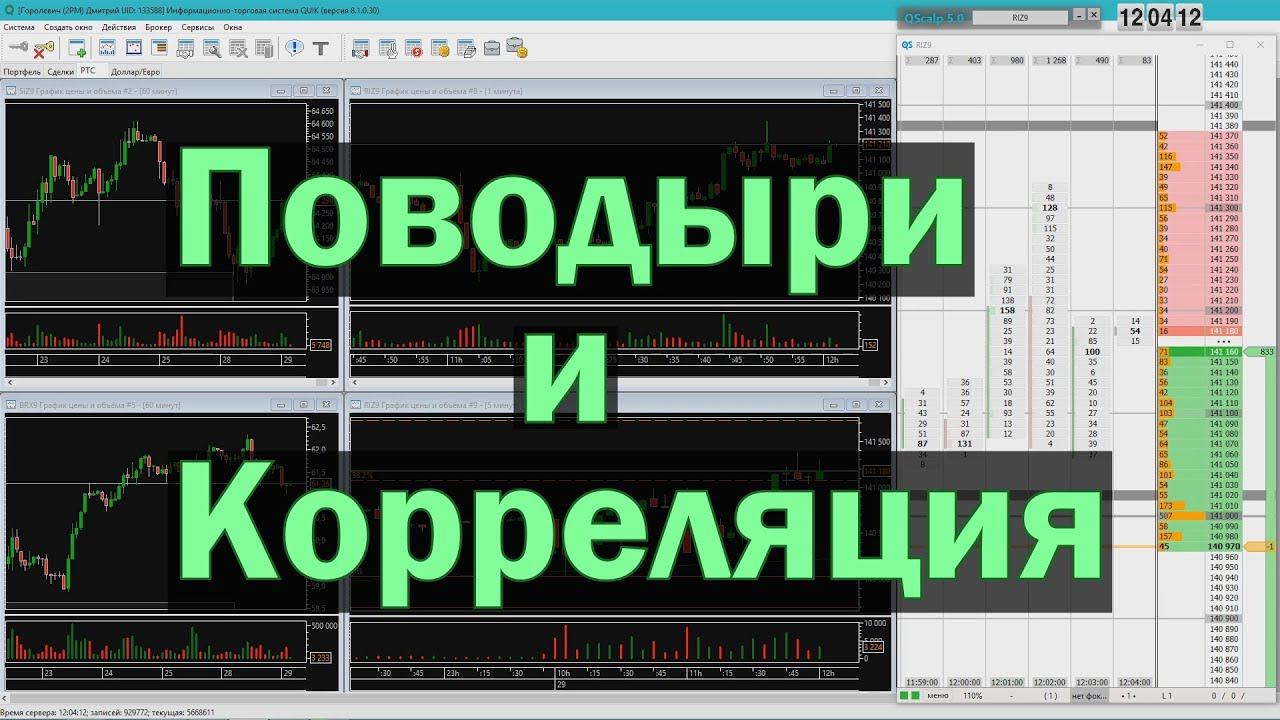 Значимость поводырей и корреляции на финансовом рынке.