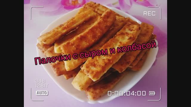 Пышки с сыром и колбасой