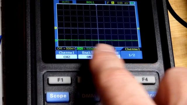 How to measure 2 slowly changing voltages with Hantek 2D72 oscilloscope in roll mode by electronzap