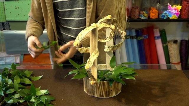 Как собрать корзинку цветов хризантема роза живаяизгородь