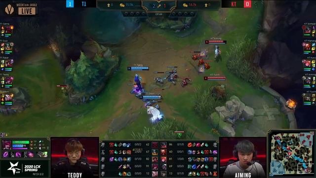 SKT T1 Vs. KT игра 2 | Week 2 LCK Spring 2020 | ЛЦК Чемпионат Кореи | SK Telecom 1 KT Rolster