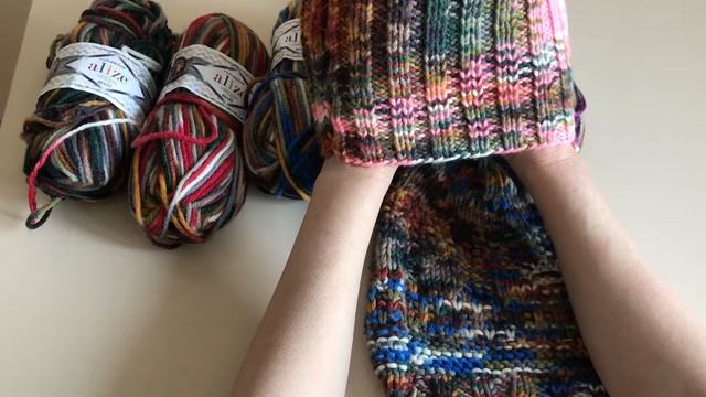 Вяжем Alize multicolor