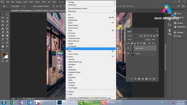 Photohop online, Các Biến Ảnh Thành Tranh Vẽ Anime Hoạt Hình Nhật Bản, Ghép Bầu Trời Vào Ảnh Chụp