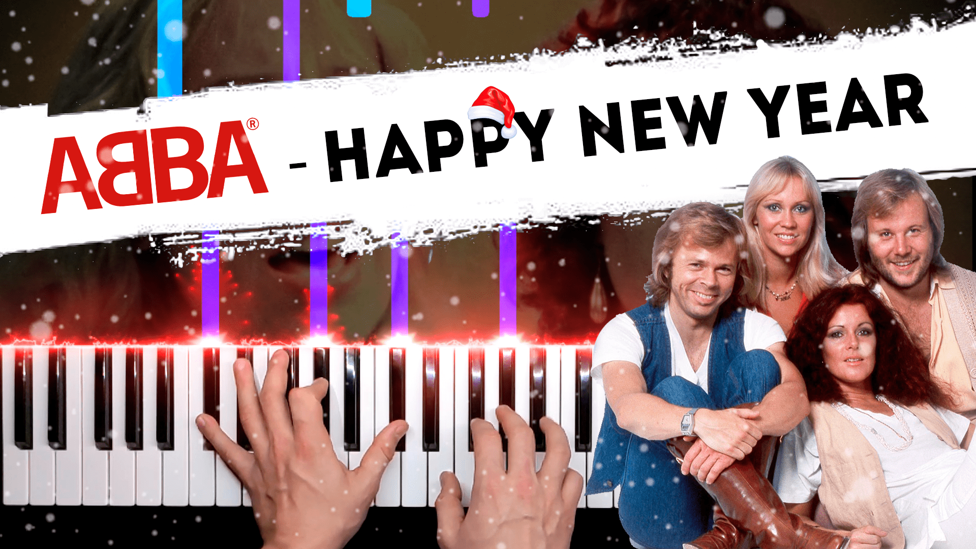 ABBA - Happy New Year ? НОТЫ + MIDI / Piano cover by musicman (feat. Christina Mogitich - Altistka)