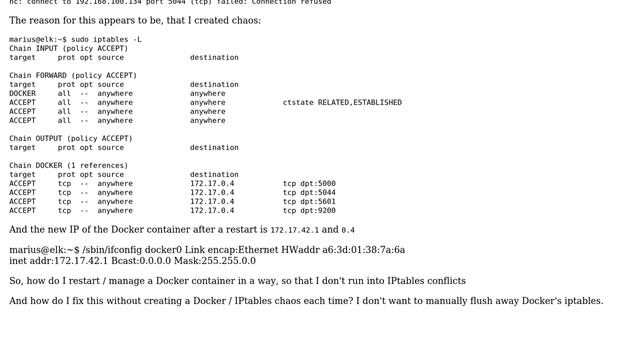DevOps & SysAdmins: How to manage a Docker container with port mapping?
