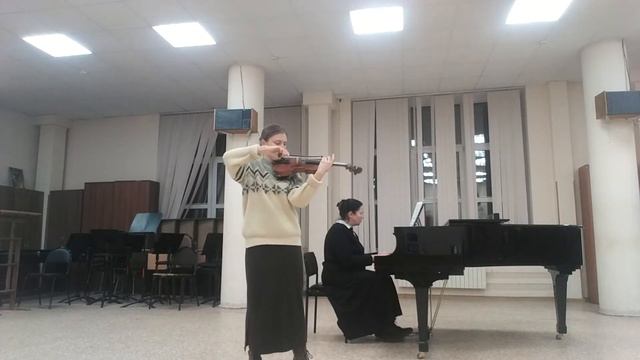 Г. Венявский концерт N2 для скрипки, часть 1