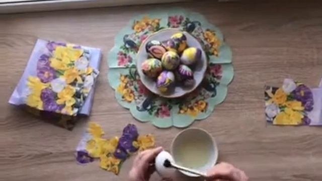 Декупаж Пасхальных яиц