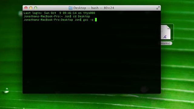 How to compile main.c file