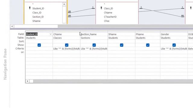 How to Create a Multi Field Search Form Part-II -- Access 2016 in simple Urdu language