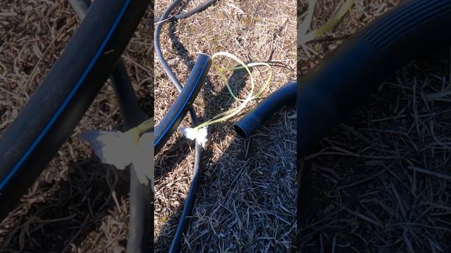 Как легко засунуть кабель в ПНД трубу