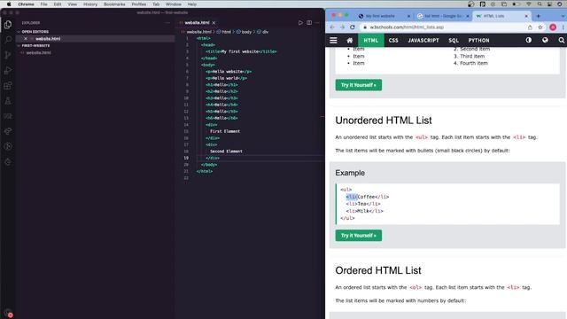 HTML Lists