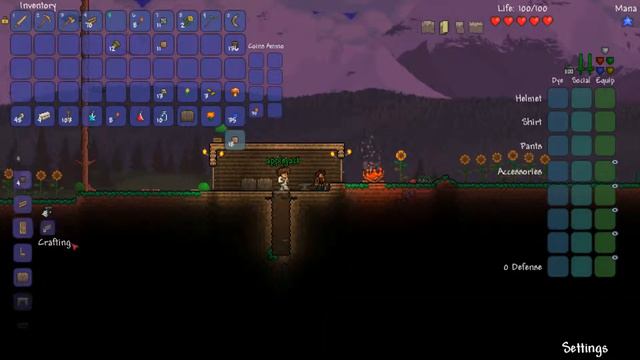 Играем в Terraria "Первая ночь" с вами Kotiara и Pik.