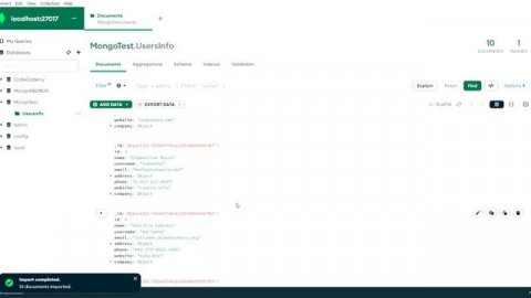 Thao tác cơ bản với MongoDB (CRUD, Authentication, Roles, ...)
