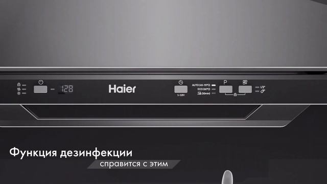 Дезинфекция в посудомоечных машинах Haier: усиление гигиены