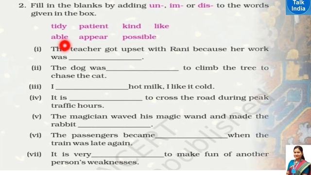 Class 5 English The Talkative Barber Questions Answers (Part 2) NCERT CBSE English Marigold Unit 6
