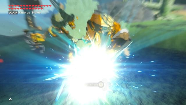 Fully Powered Master Sword DESTROYS GOLD LYNEL - Zelda Breath of the Wild
