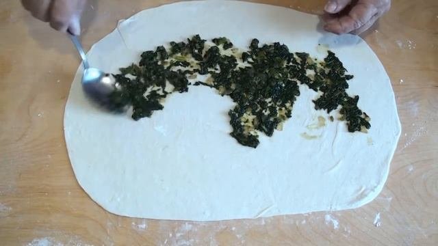İspanagli- Etli Kete / Бурек C мясом и шпинатом