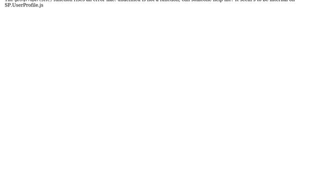 Sharepoint: this.get_context is not a function when call getMyProperties 2 Solutions!!