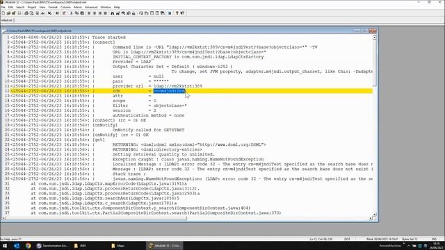 Querying LDAP servers with the ITX JNDI adapter