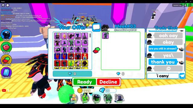 Playing ROBLOX Toilet Tower Defense TTD St Patricks Update