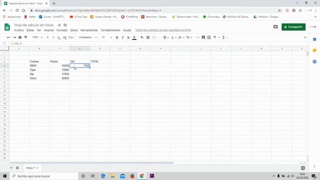 Cómo usar HOJA DE CÁLCULO en google drive  fácil. Parte 1