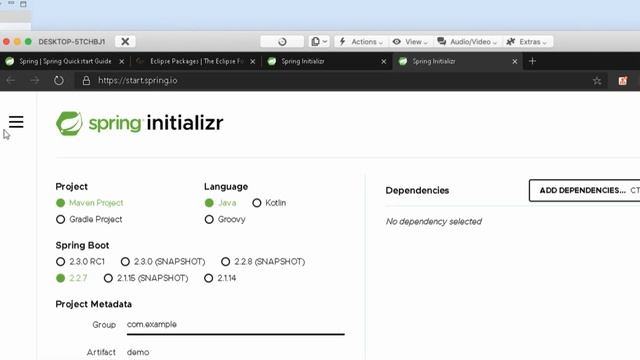 Spring Boot online: Install