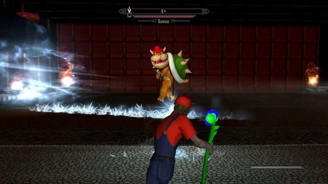 Skyrim Mods - Super skyrim Bros - Bowser Battle - Sneak a Peek