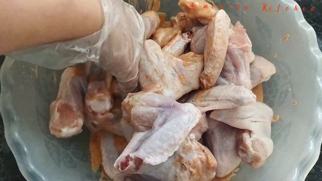 մածունով մարինացված հավի թեւիկները թոնիրի մեջ|копченые куриные крылышки|smoked chicken wings