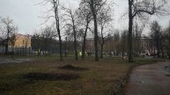 В Овсянниковском саду массово сажают деревья, Санкт-Петербург
