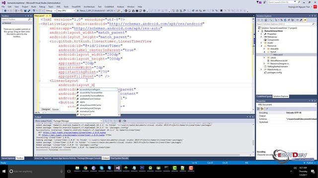 Xamarin Android Tutorial - Linear Timer