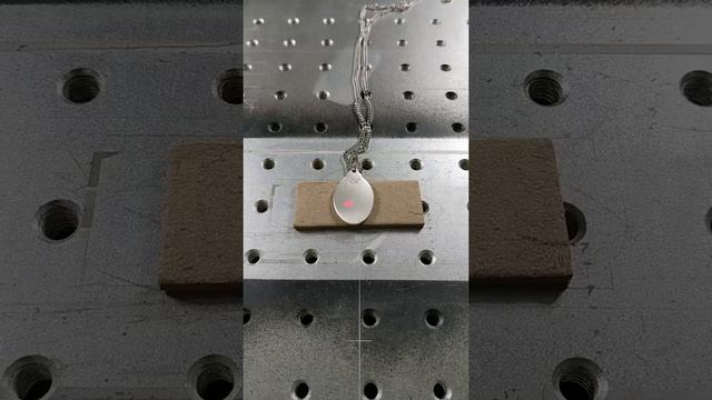 How To Engrave Sterling Silver Pendants On The Fiber Laser! #shorts