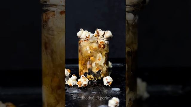 RHCB vs Popcorn 🍿😱 #satisfying #experiment #science #rhcb #asmr