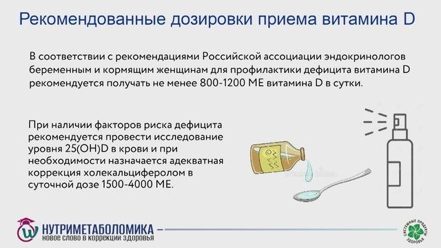 Малясова С.А. коррекция дефицита витамина Д, гормонотерапия или стратегия нутриметаболомики?