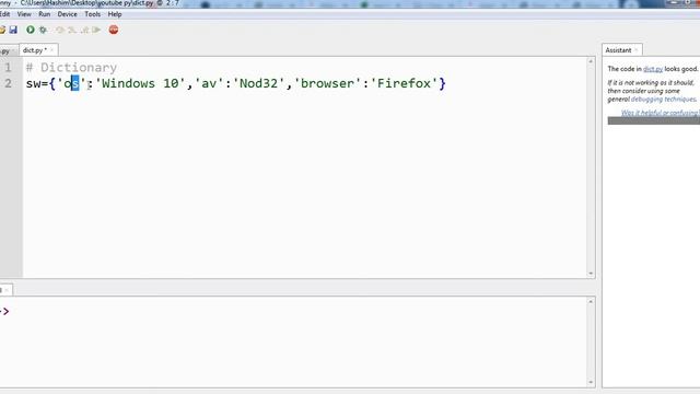 Dictionary in Python