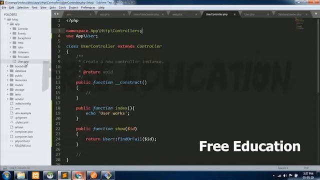 Lumen Controllers and Models | Lumen in Tamil | FreeEducation in Tamil  part 8